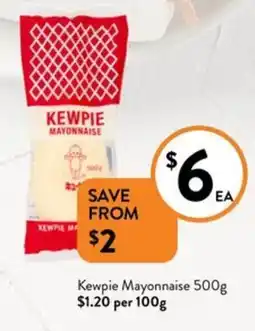 Foodworks Kewpie Mayonnaise offer