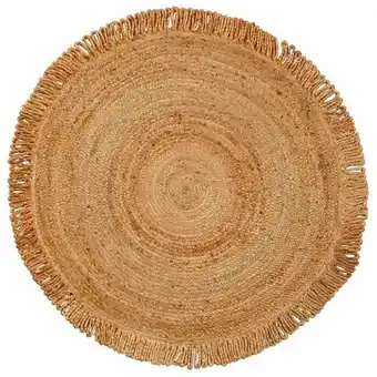 Spotlight Andra Round Jute Rug 120cm offer