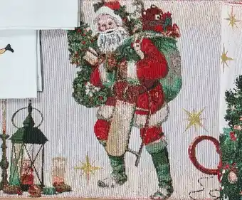 Spotlight 30% off Santa Tapestry Table Runner offer
