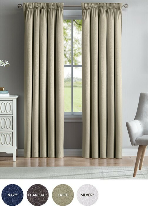 40 off Abbey Blockout Pencil Pleat Curtains offer at Spotlight