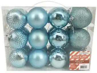Spotlight 40% off Jolly & Joy Glitzy Glamour Bauble 24 Pack offer