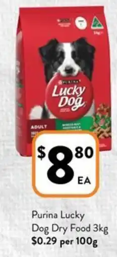 Foodworks Purina Lucky Dog Dry Food offer