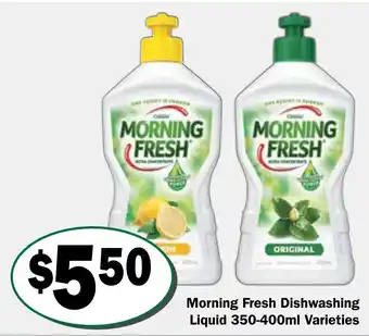 Friendly Grocer Morning Fresh Dishwashing Liquid  Varieties offer