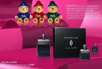Myer Ralph Lauren New Ralph's Club EDP 100ml offer