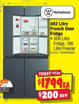JB Hi-Fi French Door Fridge offer
