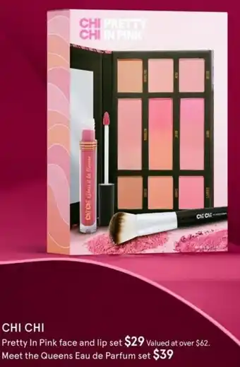 Chi Chi Pretty In Pink Face And Lip Set
