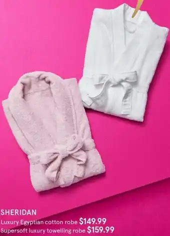 Myer Sheridan Luxury Egyptian Cotton offer