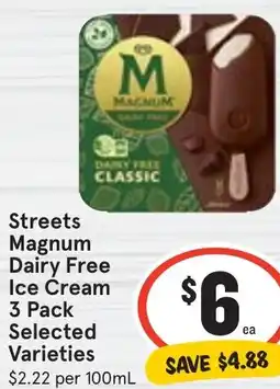 Ritchies Streets Magnum Dairy Free Ice Cream 3 Pack offer