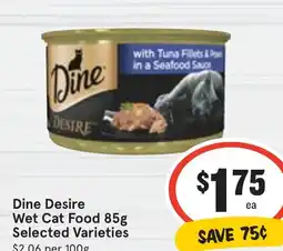 Ritchies Dine Desire Wet Cat Food offer