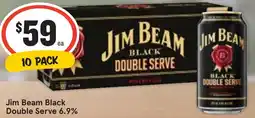 Ritchies Jim Beam Black Double Serve 6.9% offer