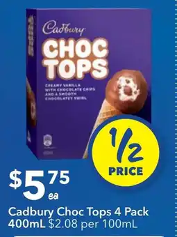 Ritchies Cadbury Choc Tops 4 Pack offer