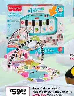 Glow & Grow Kick & Play Piano Gym Blue or Pink