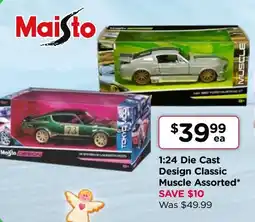 1:24 Die Cast Design Classic Muscle Assorted