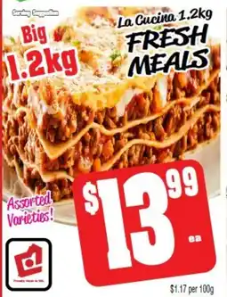 Farmer Jack's La Cucina Fresh Meals offer