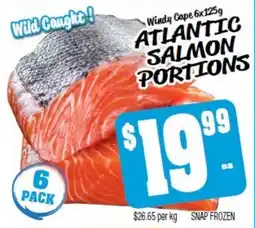 Farmer Jack's Atlantic salmon portions offer