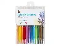 Officeworks Educational Colours Twist It Crayons offer