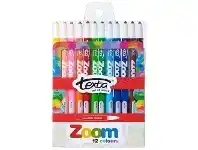Texta Zoom Twistable Crayons 12 Pack