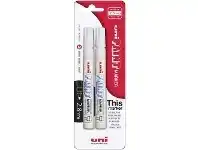 Officeworks Uni PX-20 Paint Marker White 2 Pack offer
