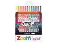 Officeworks Texta Zoom Crayons 12 Pack Neon offer