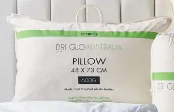 Spotlight 50% off Dri Glo Repreve Recycled Standard Pillow offer