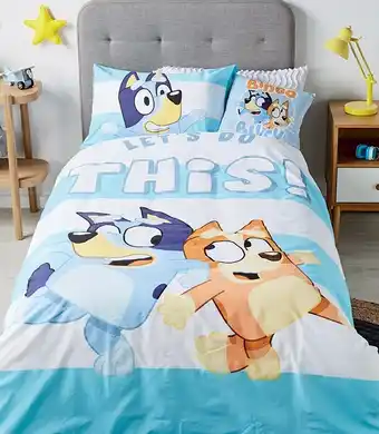 Spotlight 30% off Bluey Letu2019s Do This Quilt Cover Set offer
