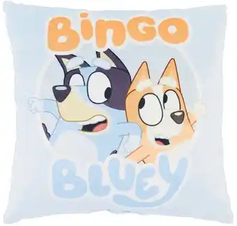 Spotlight 30% off Bluey & Bingo Cushion offer