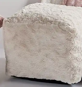 Lenor Faux Fur Ottomans