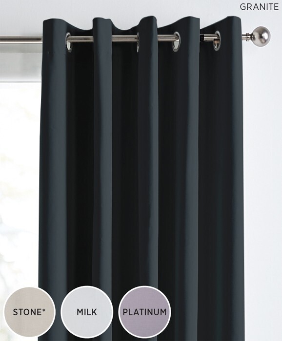 40 off Ishtar Blockout Eyelet Curtains offer at Spotlight