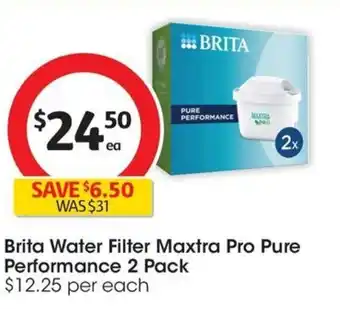 Coles Brita Water Filter Maxtra Pro Pure Performance offer