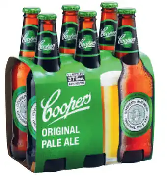 Liquorland Coopers original pale ale bottle 6x375ml offer