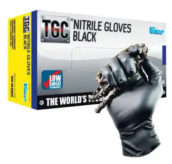 Repco Tgc black nitrile gloves 100pk offer