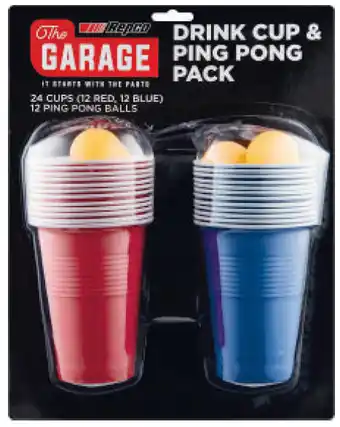 Drink cup and ping pong pack