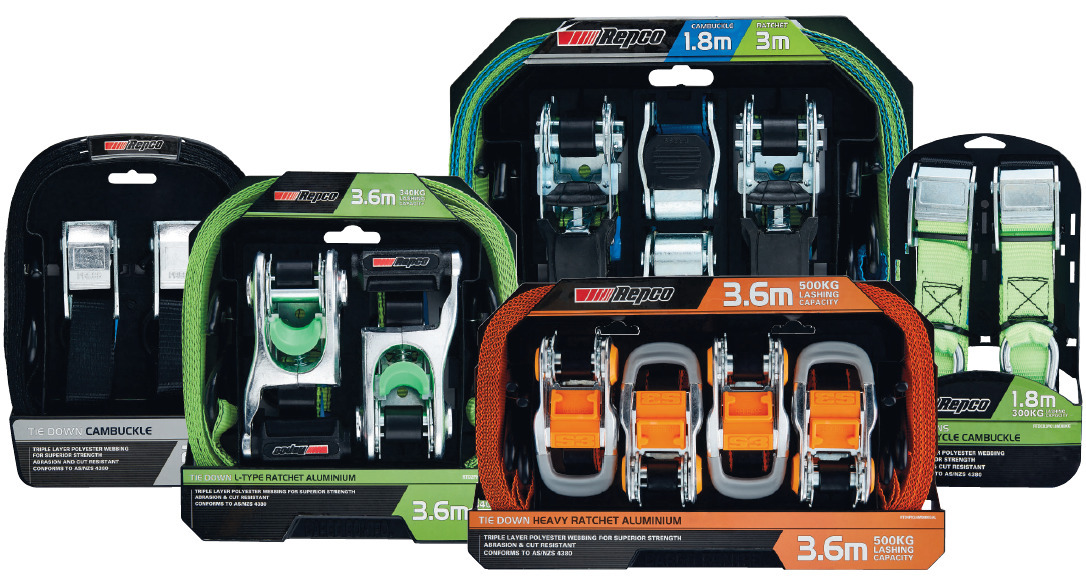 Repco ratchet straps & tie downs offer at Repco