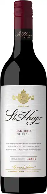 Vintage Cellars St hugo shiraz 2012, barossa valley offer