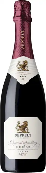 Seppelt original sparkling shiraz, grampians
