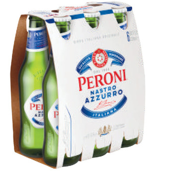 Liquorland Peroni nastro azzurro bottle 6x330ml offer