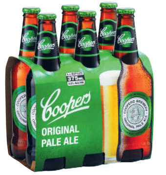 Liquorland Coopers original pale ale bottle 6x375ml offer