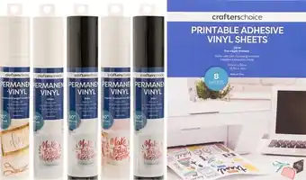 Spotlight 20% off Crafters Choice Vinyl, Transfer Tape & Vinyl Sheets offer