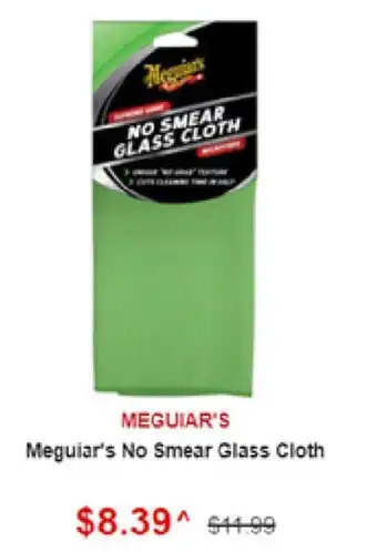 SuperCheap Auto Meguiar's No Smear Glass Cloth offer