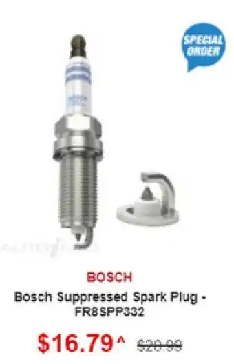 SuperCheap Auto Bosch Suppressed Spark Plug- FR8SPP332 offer