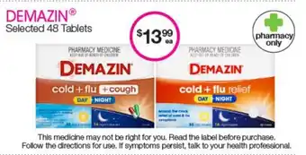 Priceline Demazin Cold+Flu+Cough Relief offer