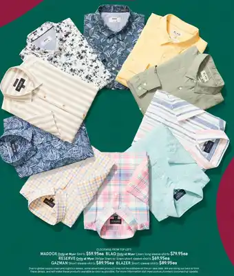 RESERVE Stripe Linen Or Linen Short Sleeves Shirts