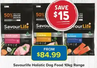 PetO Savourlife Holistic Dog Food 10Kg Range offer