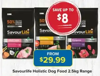 Savourlife Holistic Dog Food 2.5Kg Range