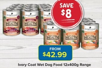 Ivory Coat Wet Dog Food 12x400g Range