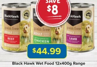 PetO Black Hawk Wet Food 12x400g Range offer