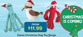 Kazoo Christmas Dog Toy Range