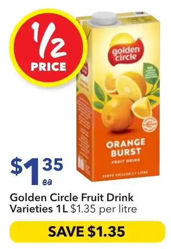 Ritchies Golden Circle Fruit Drink offer