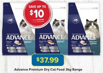 PetO Advance Premium Dry Cat Food 3Kg Range offer