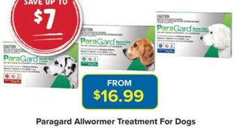 PetO Paragard Allwormer Treatment For Dogs offer